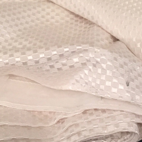 Panache Fabric White Shower Curtain - Picture 4 of 5